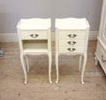 vintage french pair of bedside tables